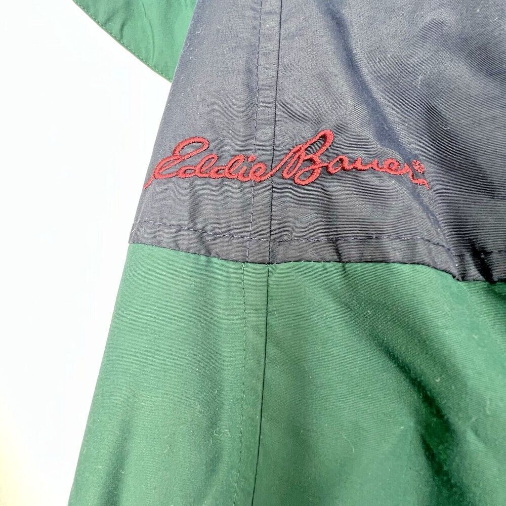VINTAGE Eddie Bauer Jacket Mens green Goose Down Puffer Insulated Hooded sz M. - Picture 3 of 11